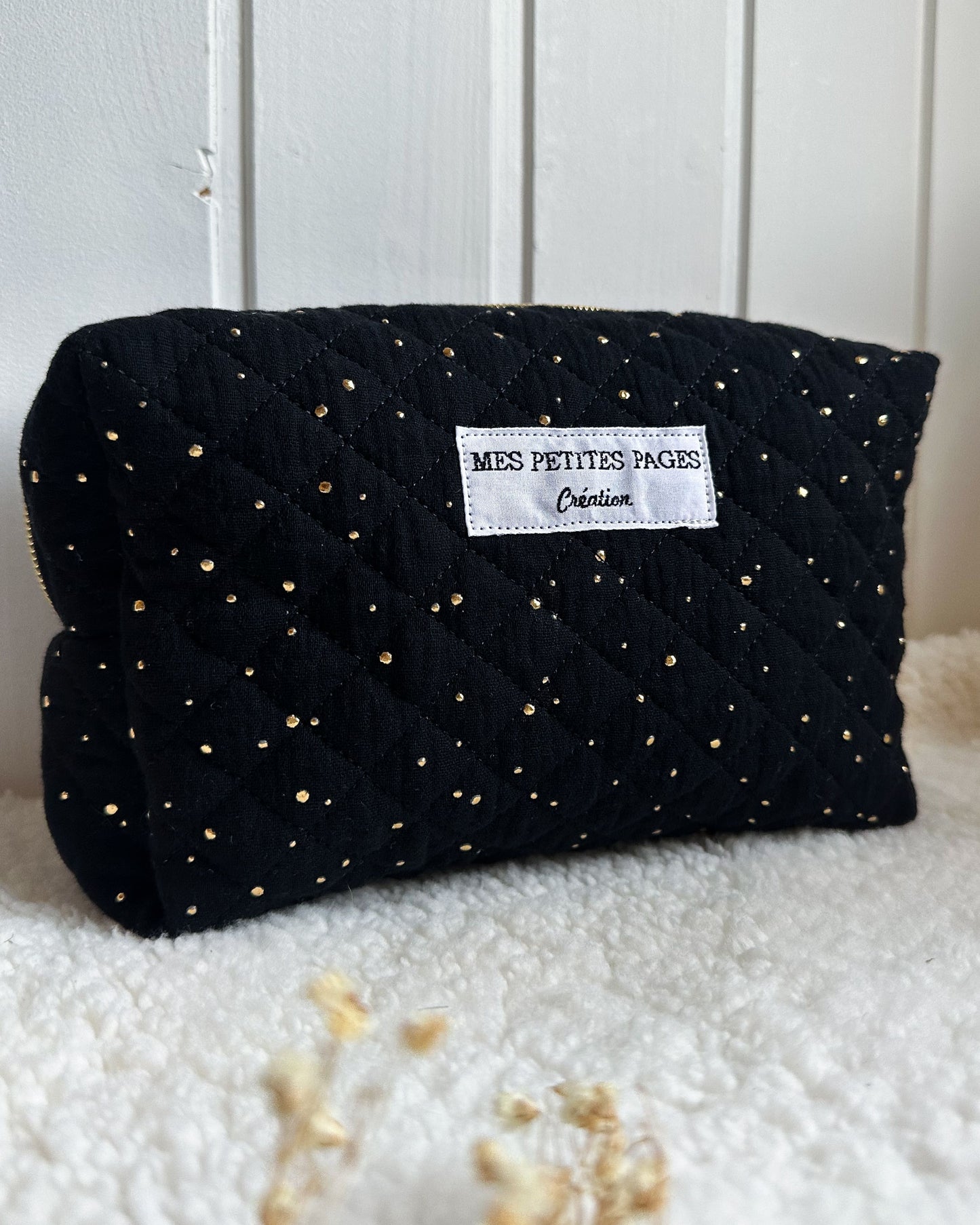 Trousse de toilette modèle LOU en gaze de coton