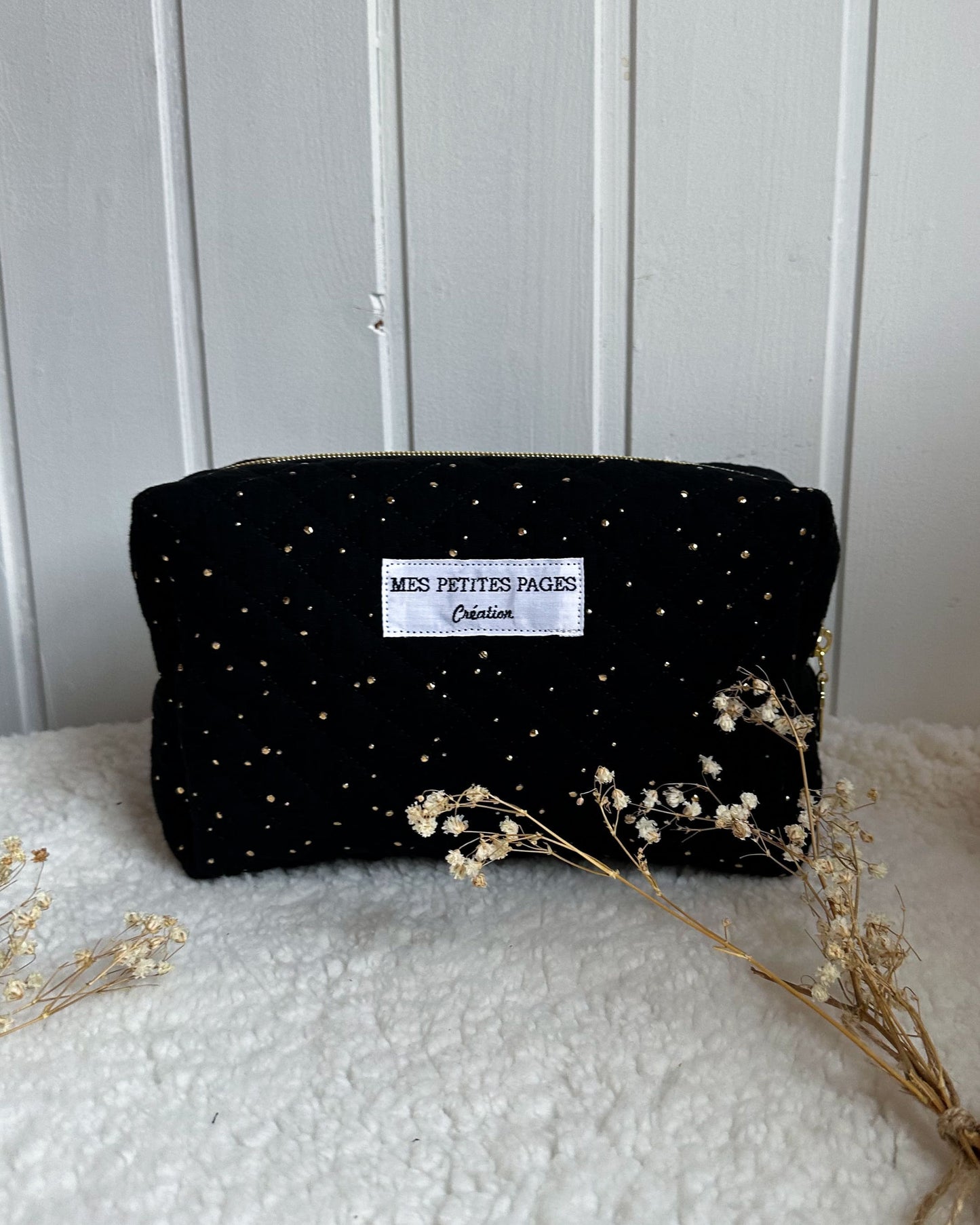 Trousse de toilette modèle LOU en gaze de coton