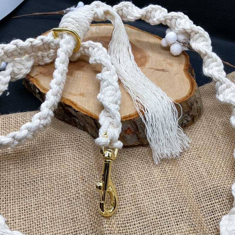 Laisse en macramé