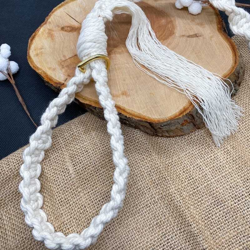 Laisse en macramé