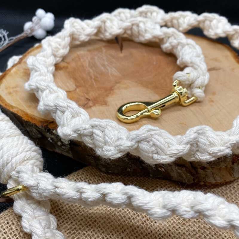 Laisse en macramé