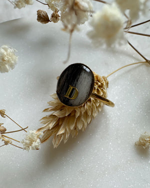 Bague memories en poils d'animal, idée de bijou souvenir